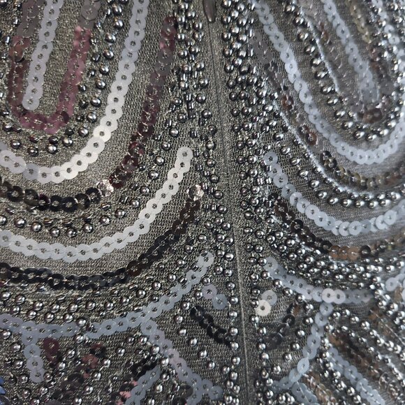 Babeyond Flapper Sheath Gatsby Dress Black Sz XXL Sequins Beads  Sleeveless - Picture 9 of 13